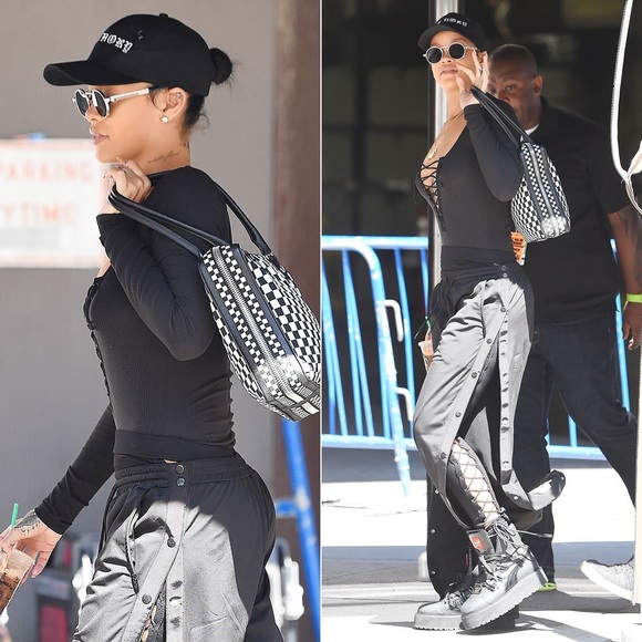 Puma Fenty SB Black Eyelet Rihanna Boots - Picture 2 of 8